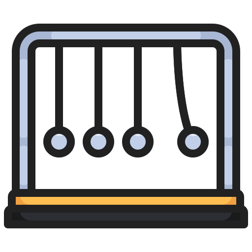 Newton cradle Generic Outline Color icon