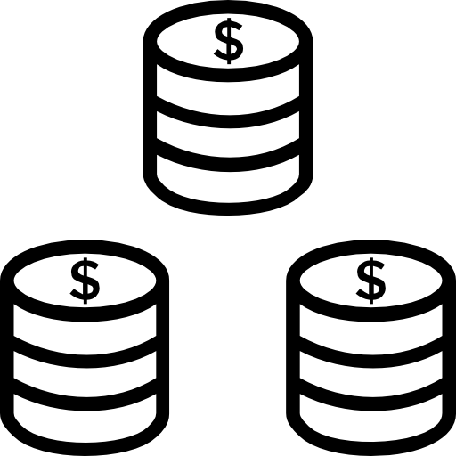 monedas icono gratis