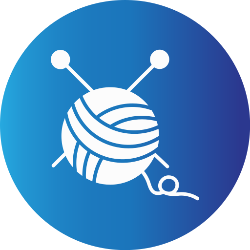 Knitting Generic Blue icon