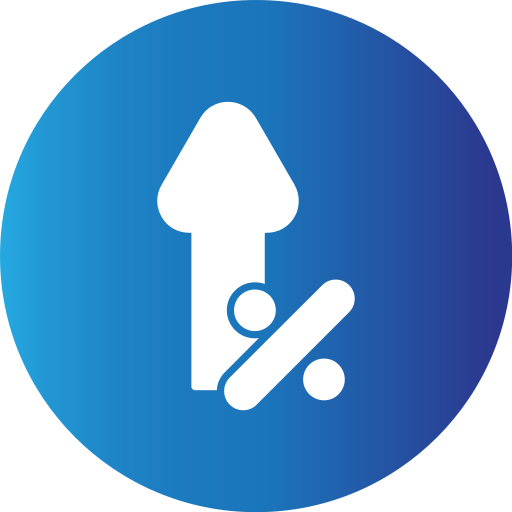 Percentage free icon Percentage free icon