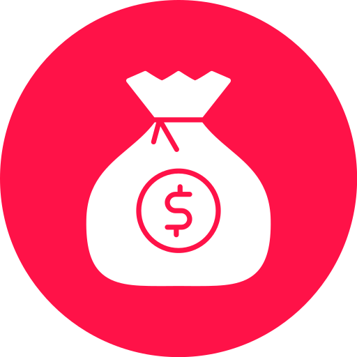 bolsa de dinero icono gratis