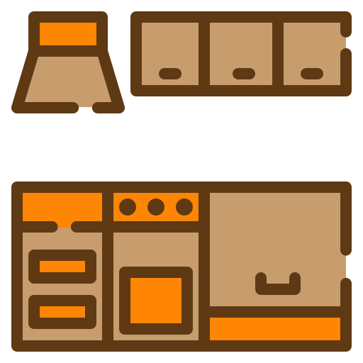 juego de cocina icono gratis