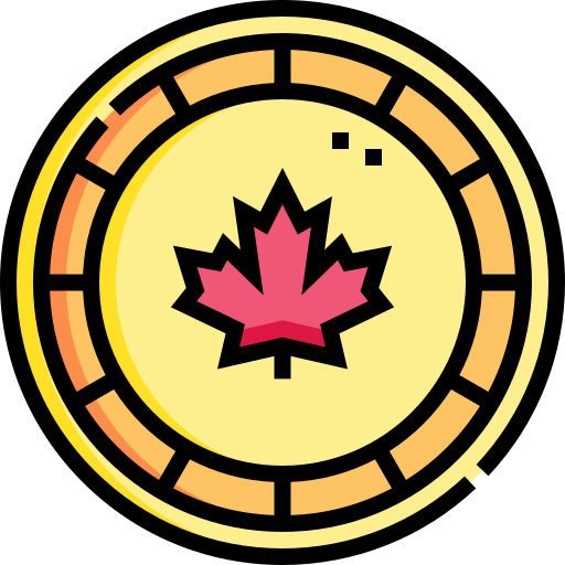 dolar canadiense icono gratis