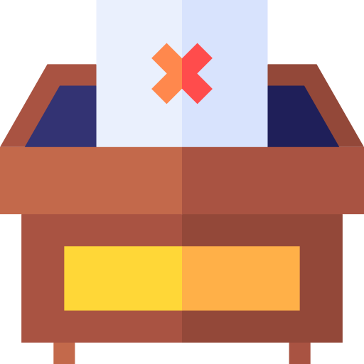 Voting Box Basic Straight Flat Icon