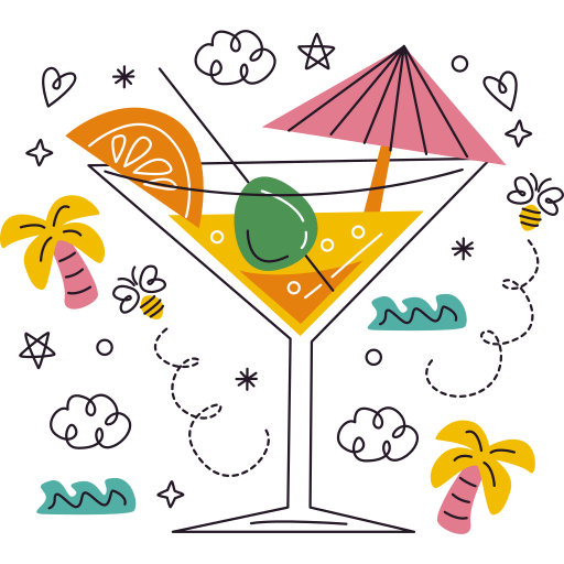 Cocktail free sticker Cocktail free sticker