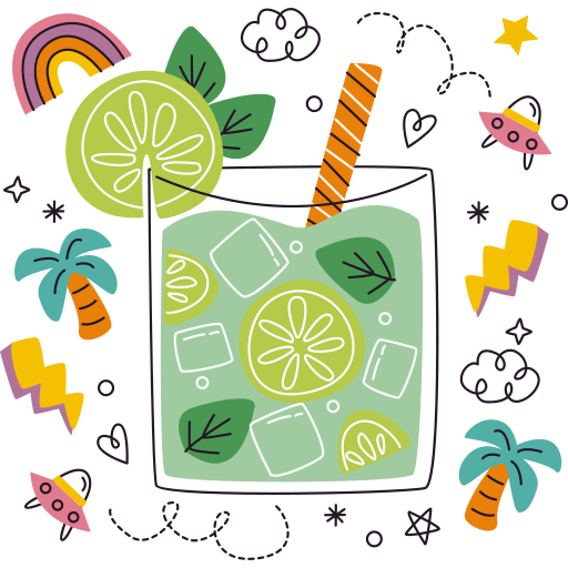 Cocktail free sticker Cocktail free sticker