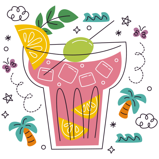 Cocktail free sticker Cocktail free sticker