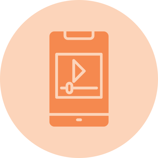 reproductor de video icono gratis