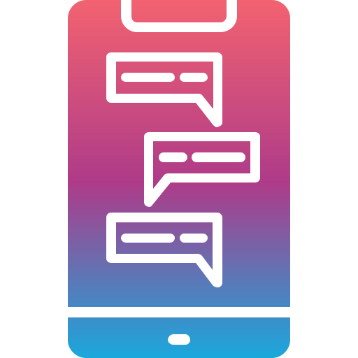 Mobile chat free icon Mobile chat free icon
