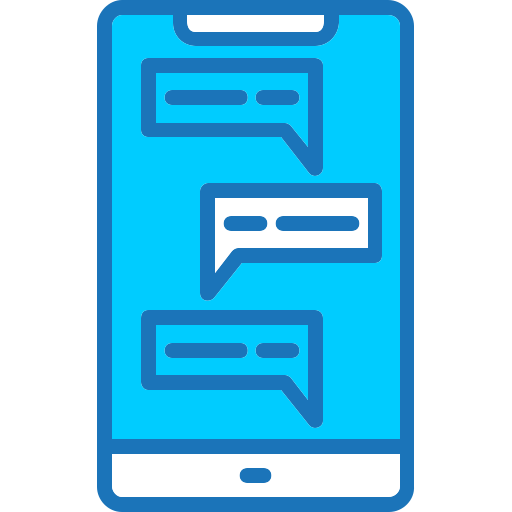 Mobile chat free icon Mobile chat free icon
