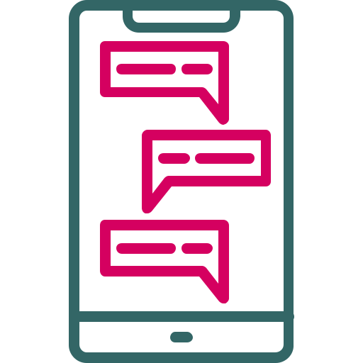 Mobile chat free icon Mobile chat free icon