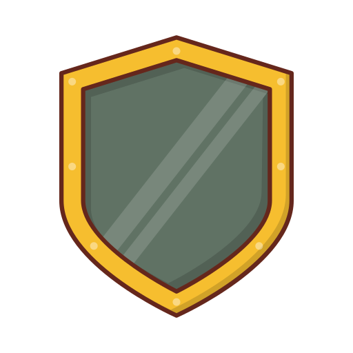 Shield Generic Outline Color icon