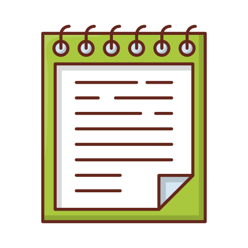 Notepad Generic Outline Color Icon