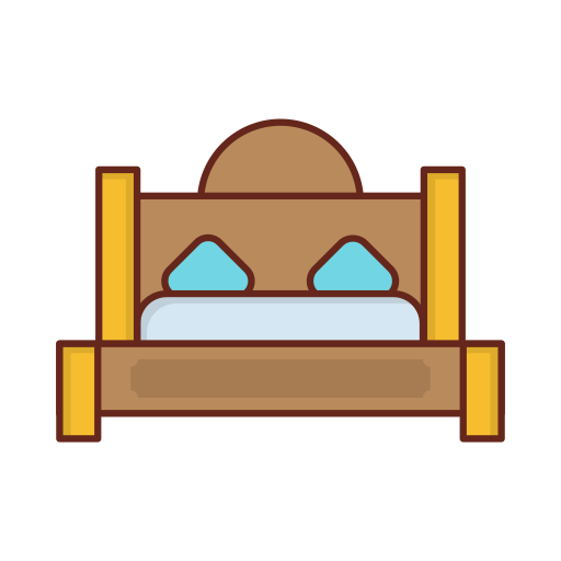 cama matrimonial icono gratis