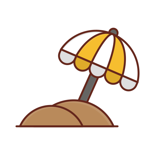 Umbrella Generic Outline Color icon