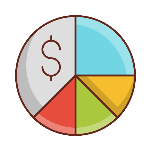 gráfico circular icono gratis