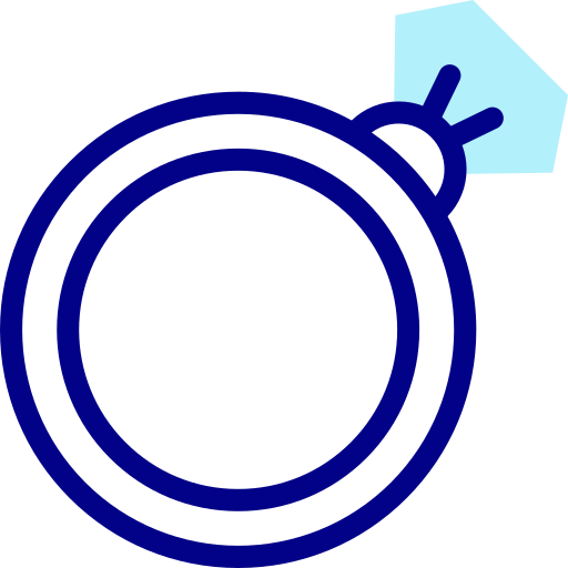 anillo de compromiso icono gratis