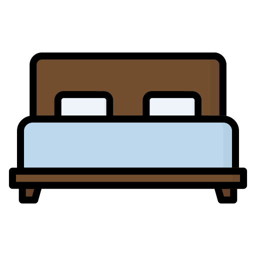 Bed Generic Outline Color icon