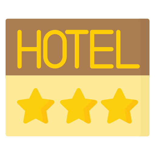 muestra del hotel icono gratis