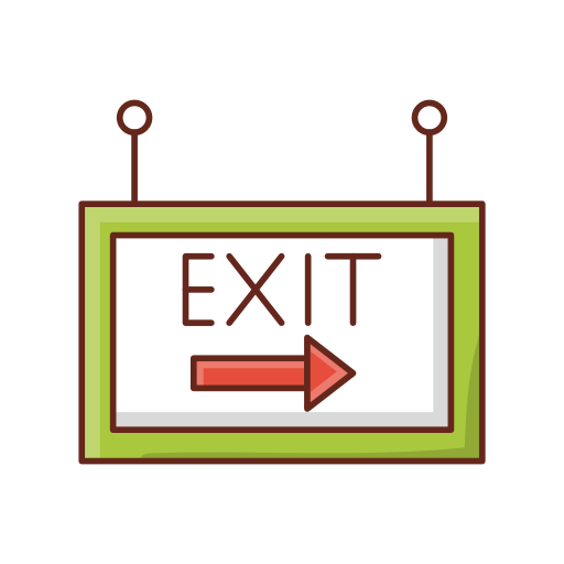 Exit free icon Exit free icon