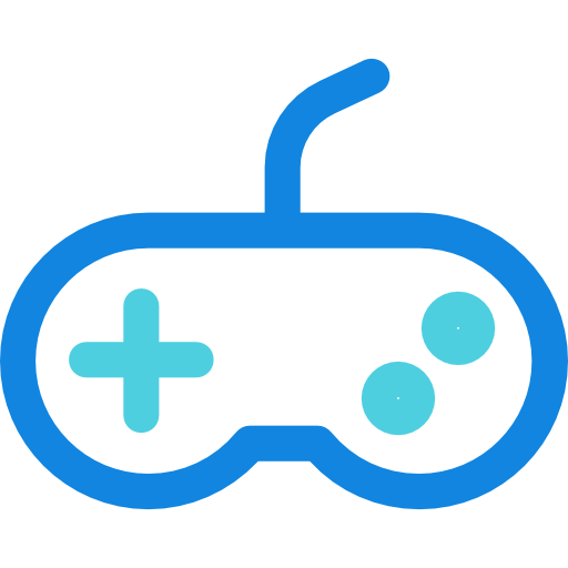 Gamepad Kiranshastry Lineal Blue icon