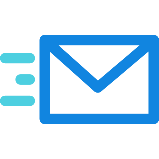 Email Kiranshastry Lineal Blue icon