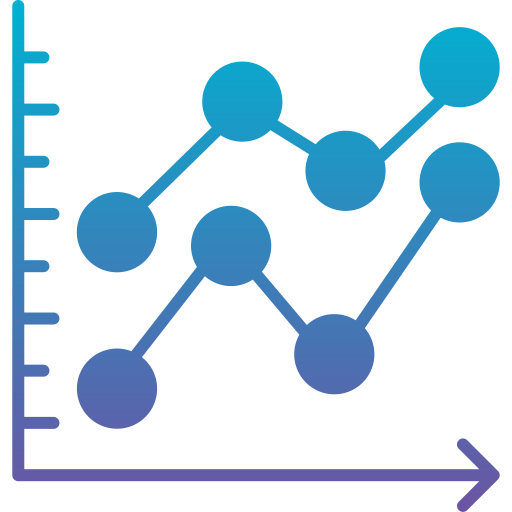 gráfico de linea icono gratis