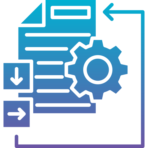 procesamiento de datos icono gratis