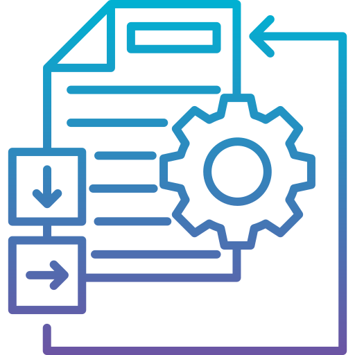 procesamiento de datos icono gratis