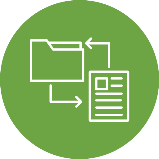 transformación de datos icono gratis