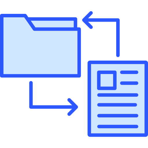 transformación de datos icono gratis