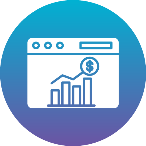 Bar chart Generic Flat Gradient icon