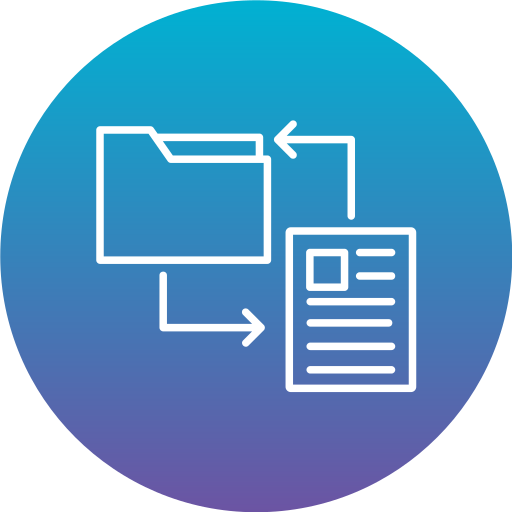 transformación de datos icono gratis