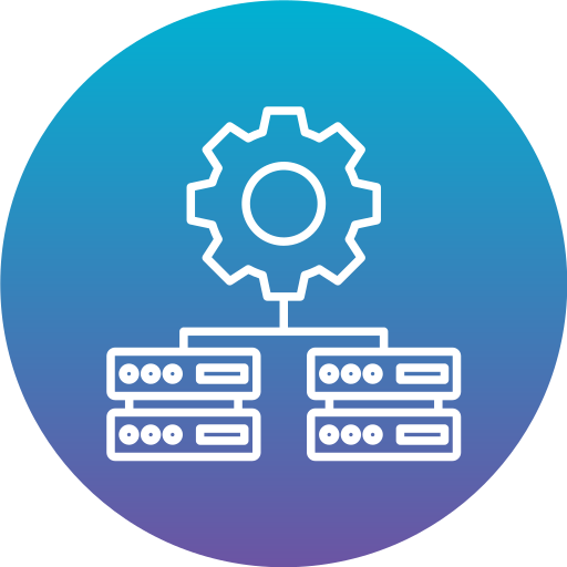 integración de datos icono gratis