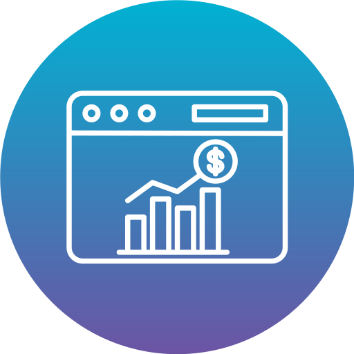 Bar chart Generic Flat Gradient icon