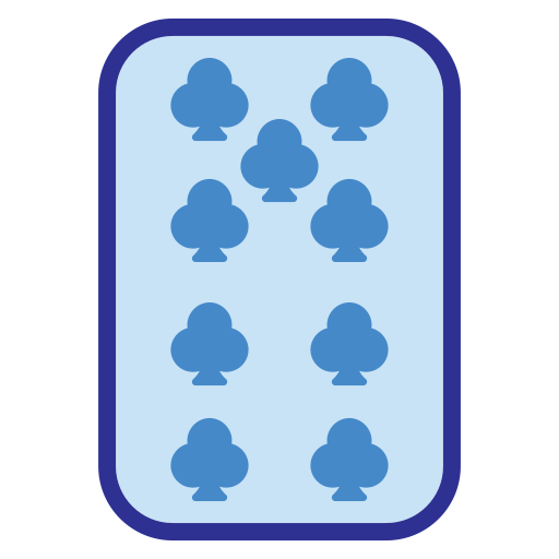 Nine of clubs - free icon