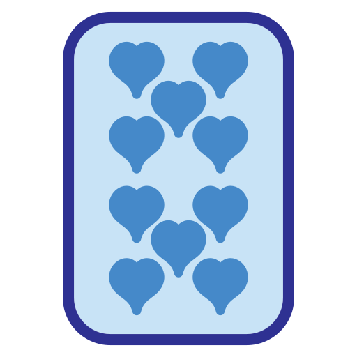 dix de coeur Icône gratuit dix de coeur Icône gratuit