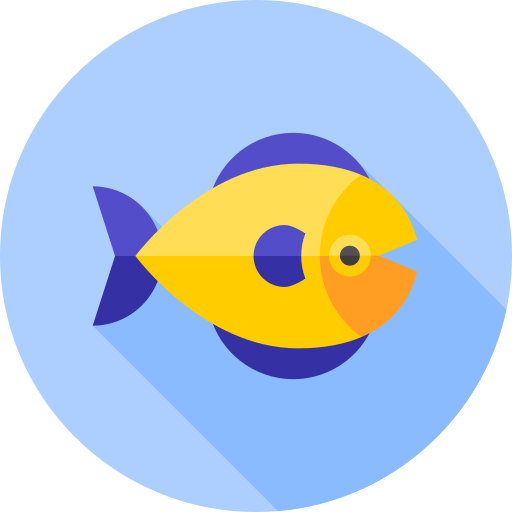 Fish Flat Circular Flat icon