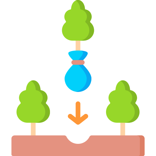 repoblación forestal icono gratis