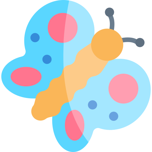 Butterfly Kawaii Flat icon