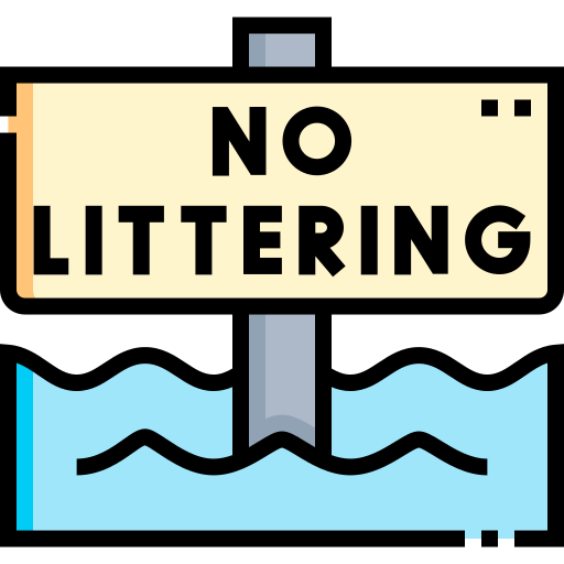 No littering free icon No littering free icon