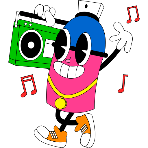 Hip hop Stickers - Free smileys Stickers