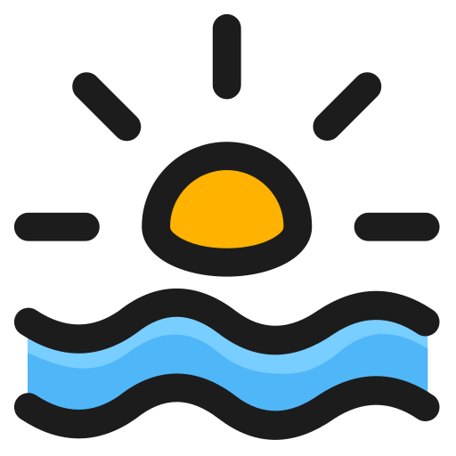 Sunset Generic Outline Color icon