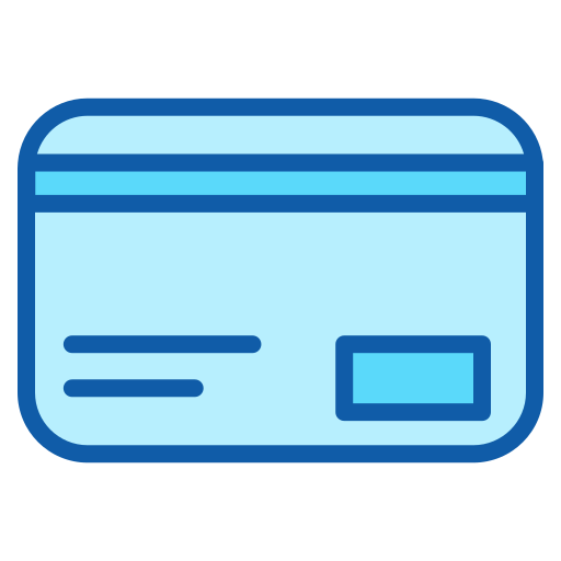 Credit card Generic Blue icon