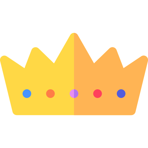 Crown Basic Rounded Flat icon