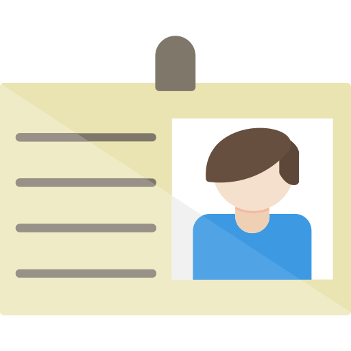 tarjeta de identificación icono gratis