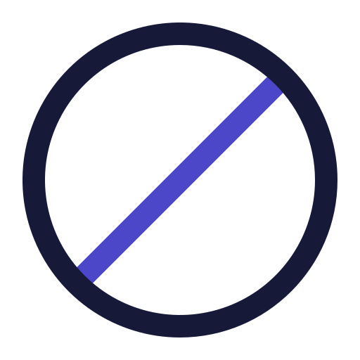 Forbidden Generic Outline Color icon