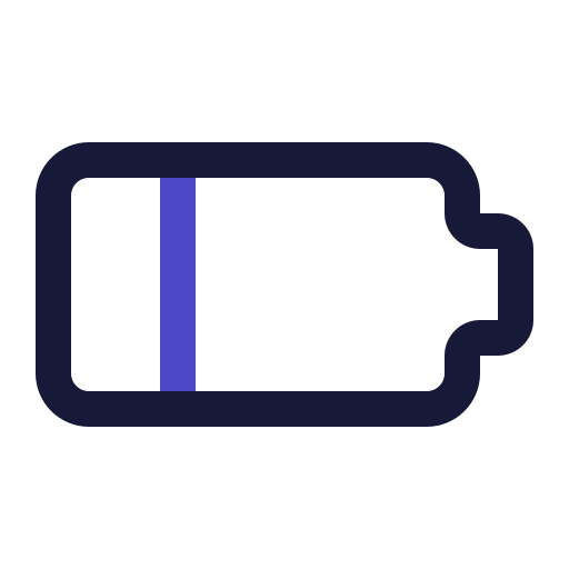 batería baja icono gratis