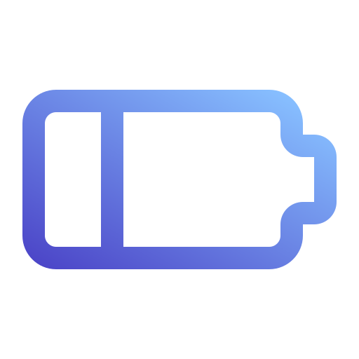 batería baja icono gratis