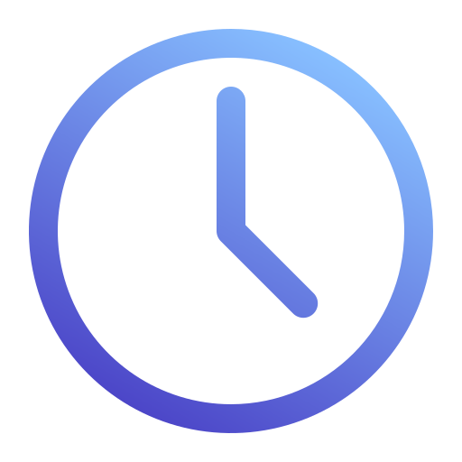 Clock Generic Gradient icon